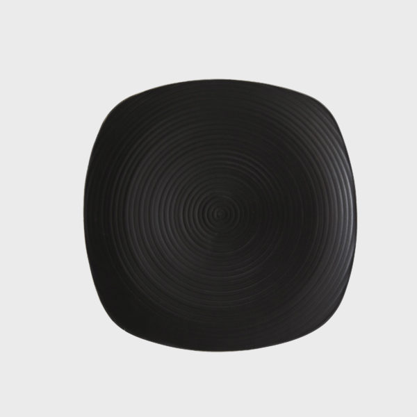 large-black-square-plate